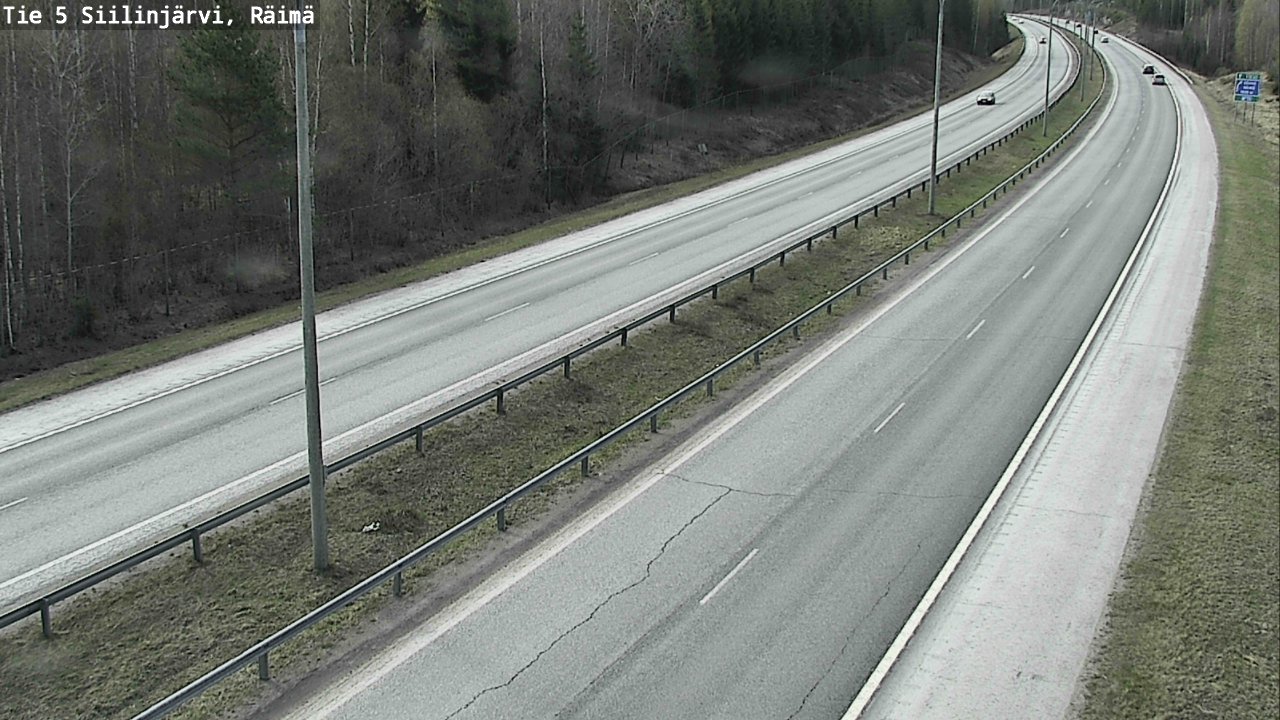 Weather Camera Image Väg 5 Siilinjärvi, Räimä, Siilinjärvi, Pohjois-Savo
