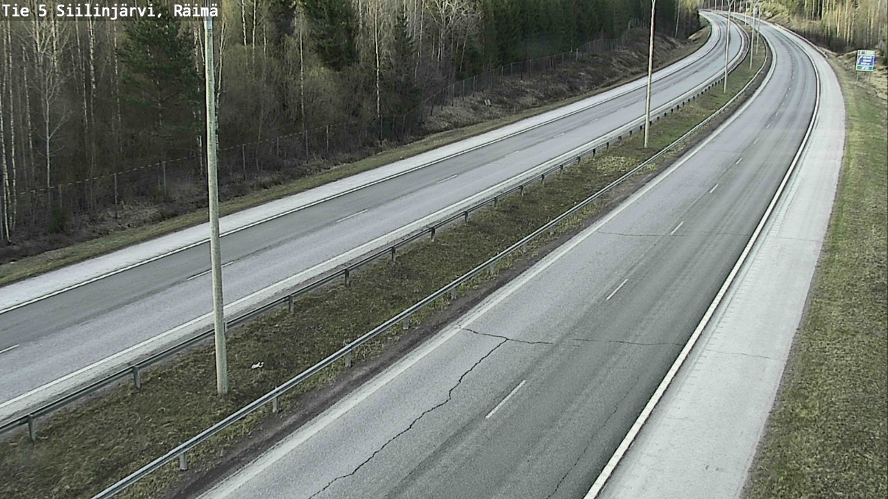 Weather Camera Image Road Siilinjärvi, Räimä, Siilinjärvi, Pohjois-Savo