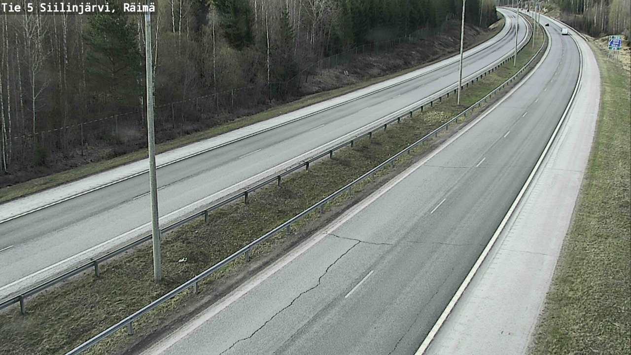 Weather Camera Image Road Siilinjärvi, Räimä, Siilinjärvi, Pohjois-Savo
