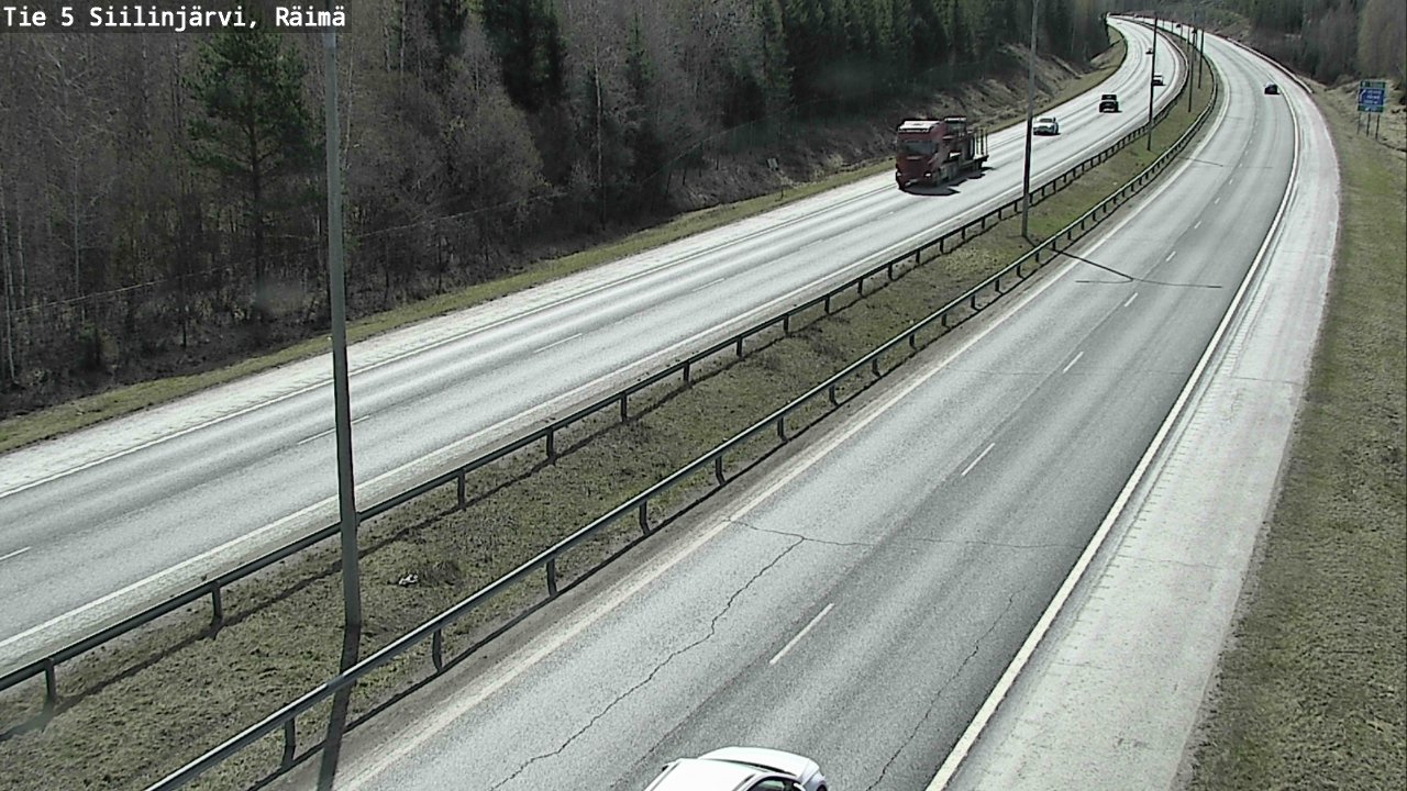 Weather Camera Image Road Siilinjärvi, Räimä, Siilinjärvi, Pohjois-Savo