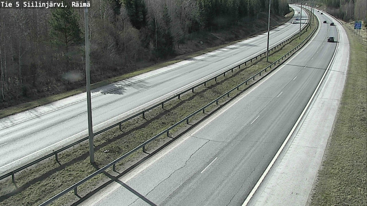 Weather Camera Image Road Siilinjärvi, Räimä, Siilinjärvi, Pohjois-Savo
