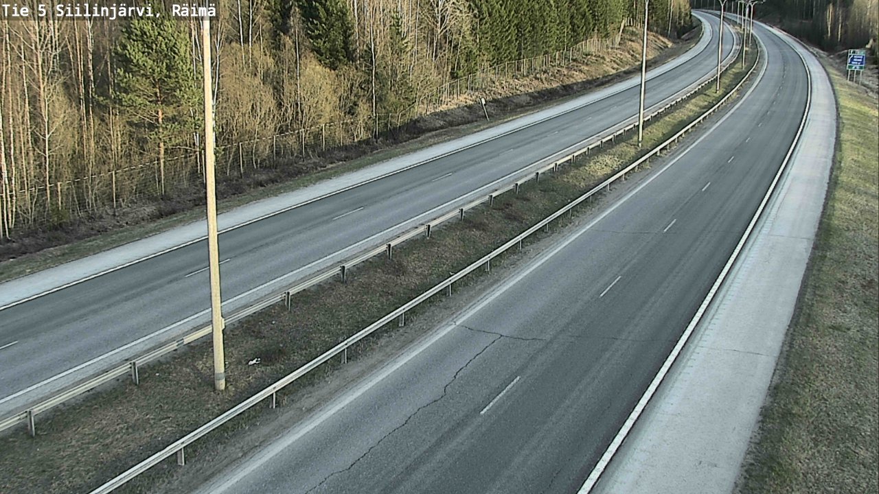 Weather Camera Image Road Siilinjärvi, Räimä, Siilinjärvi, Pohjois-Savo
