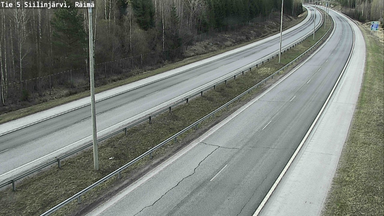 Weather Camera Image Road Siilinjärvi, Räimä, Siilinjärvi, Pohjois-Savo