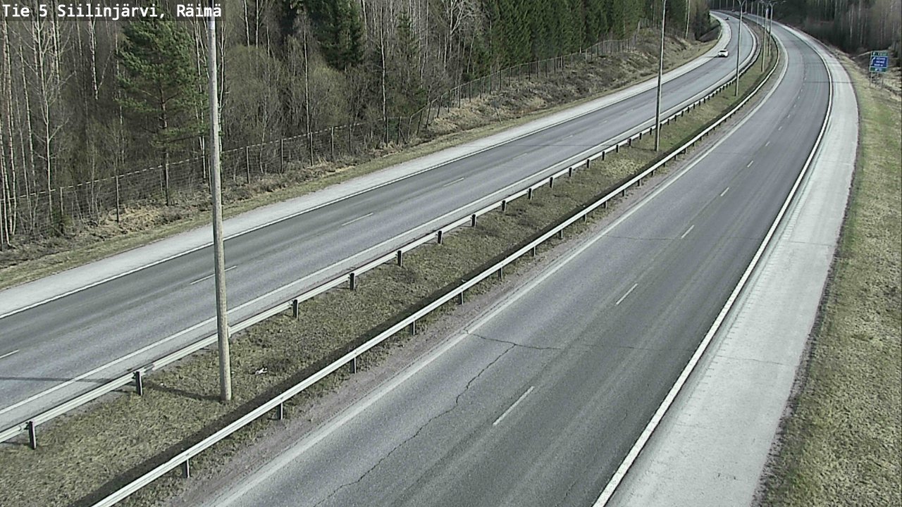 Weather Camera Image Road Siilinjärvi, Räimä, Siilinjärvi, Pohjois-Savo