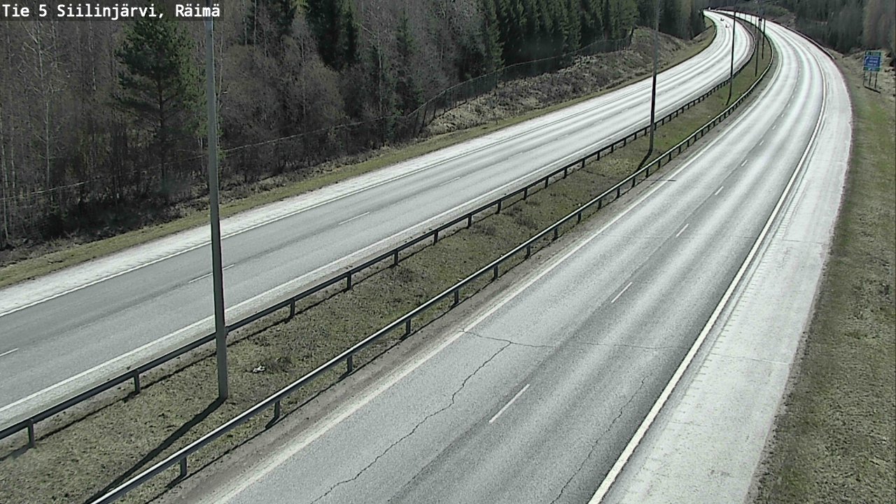 Weather Camera Image Road Siilinjärvi, Räimä, Siilinjärvi, Pohjois-Savo