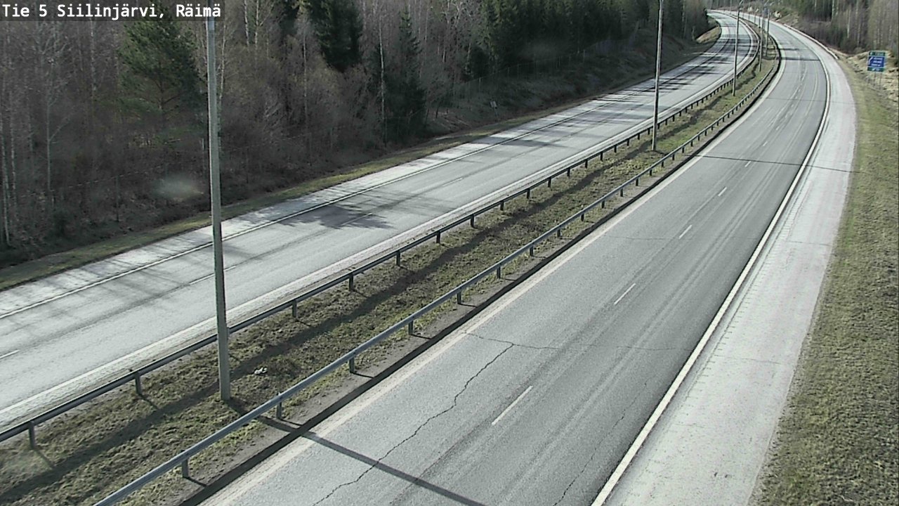 Weather Camera Image Road Siilinjärvi, Räimä, Siilinjärvi, Pohjois-Savo