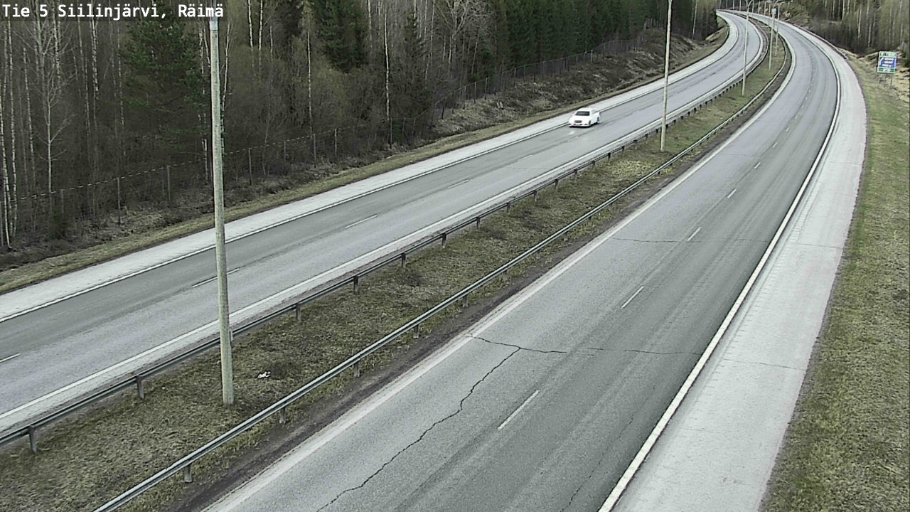 Weather Camera Image Road Siilinjärvi, Räimä, Siilinjärvi, Pohjois-Savo
