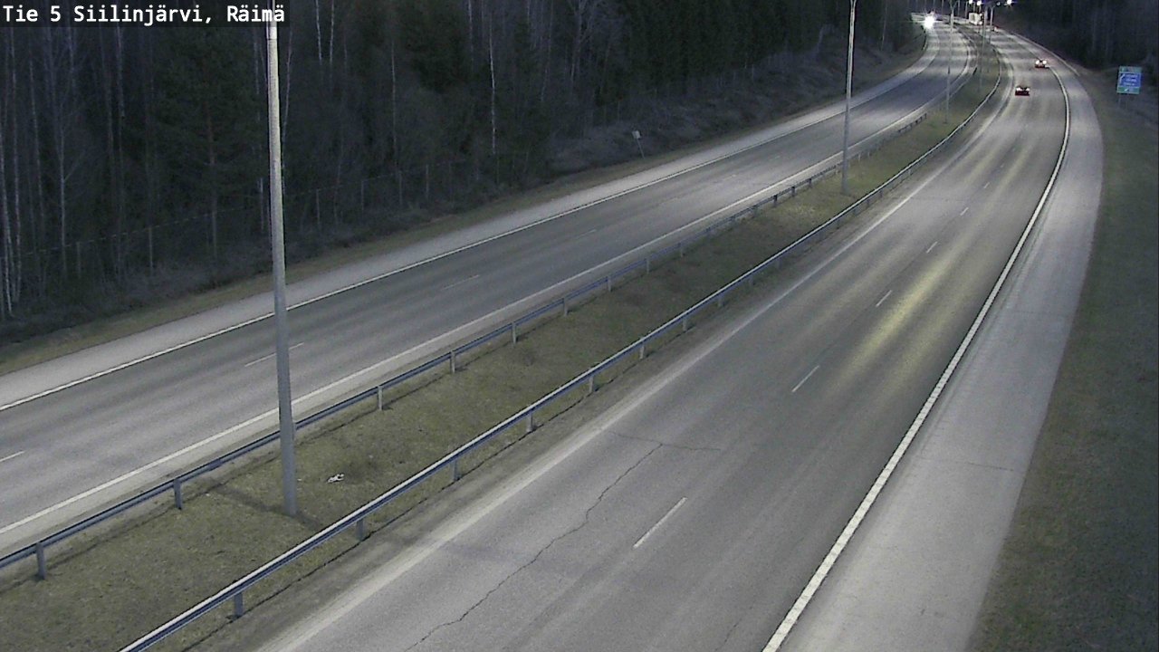 Weather Camera Image Road Siilinjärvi, Räimä, Siilinjärvi, Pohjois-Savo