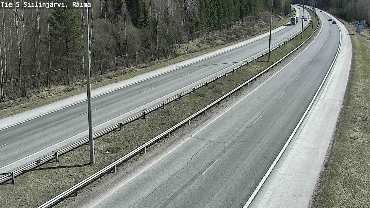 Weather Camera Image Road Siilinjärvi, Räimä, Siilinjärvi, Pohjois-Savo