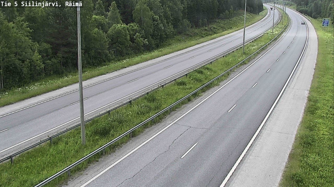 Weather Camera Image Road Siilinjärvi, Räimä, Siilinjärvi, Pohjois-Savo