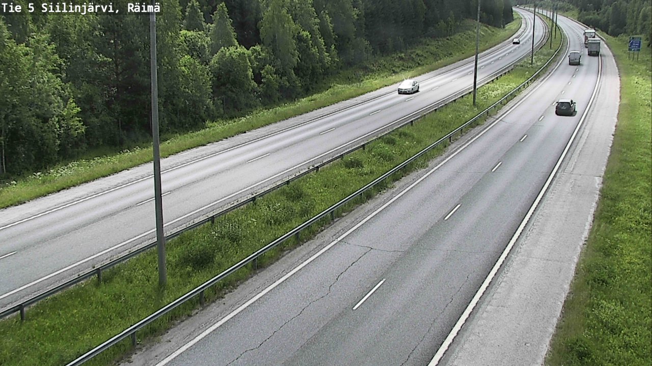 Weather Camera Image Road Siilinjärvi, Räimä, Siilinjärvi, Pohjois-Savo