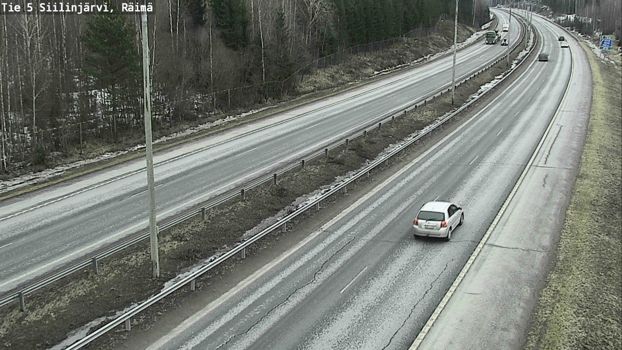 Weather Camera Image Road Siilinjärvi, Räimä, Siilinjärvi, Pohjois-Savo
