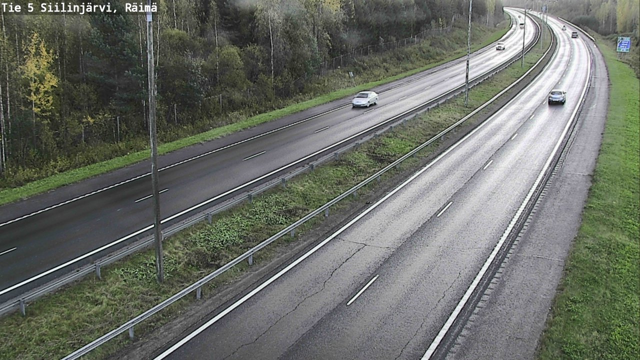 Weather Camera Image Road Siilinjärvi, Räimä, Siilinjärvi, Pohjois-Savo