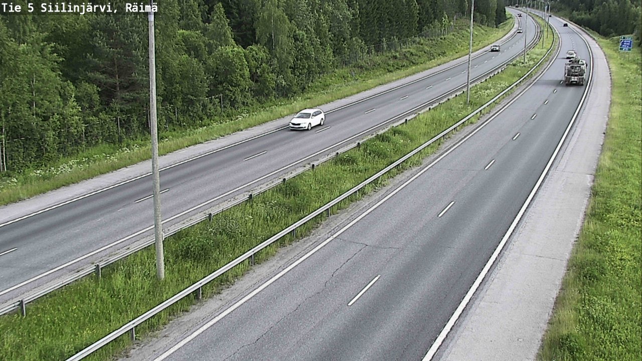 Weather Camera Image Road Siilinjärvi, Räimä, Siilinjärvi, Pohjois-Savo