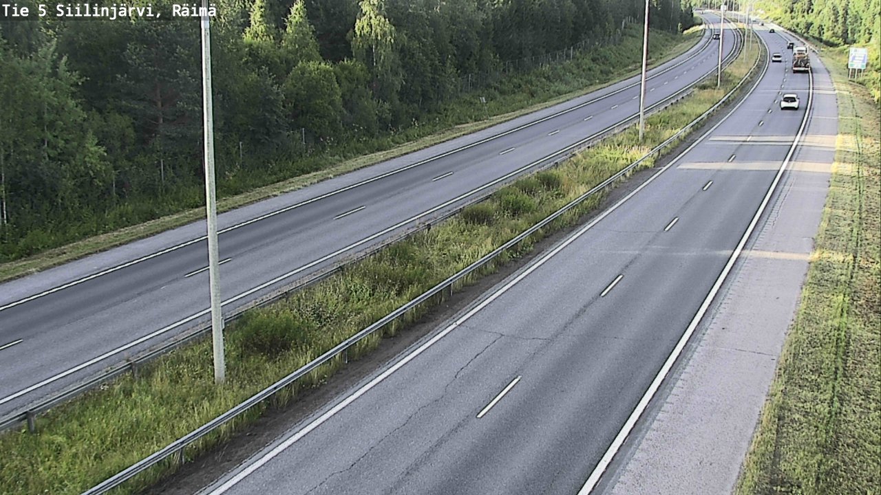 Weather Camera Image Road Siilinjärvi, Räimä, Siilinjärvi, Pohjois-Savo