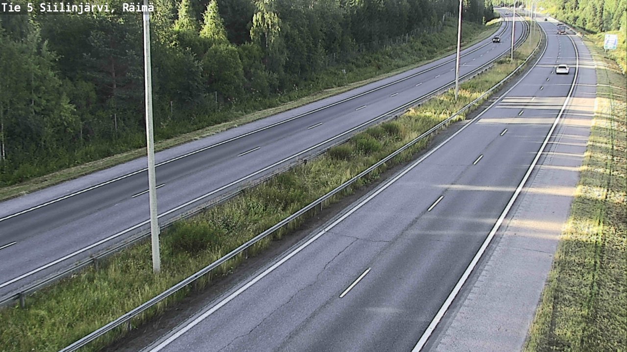 Weather Camera Image Road Siilinjärvi, Räimä, Siilinjärvi, Pohjois-Savo