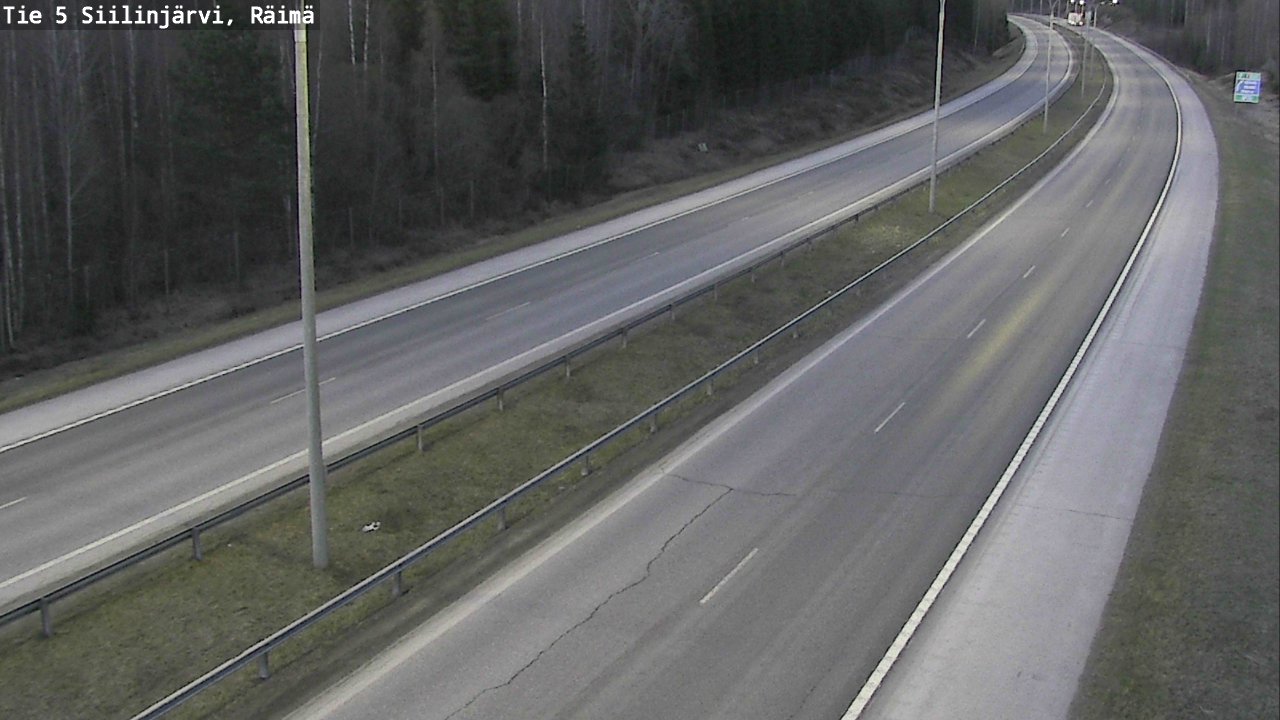 Weather Camera Image Road Siilinjärvi, Räimä, Siilinjärvi, Pohjois-Savo