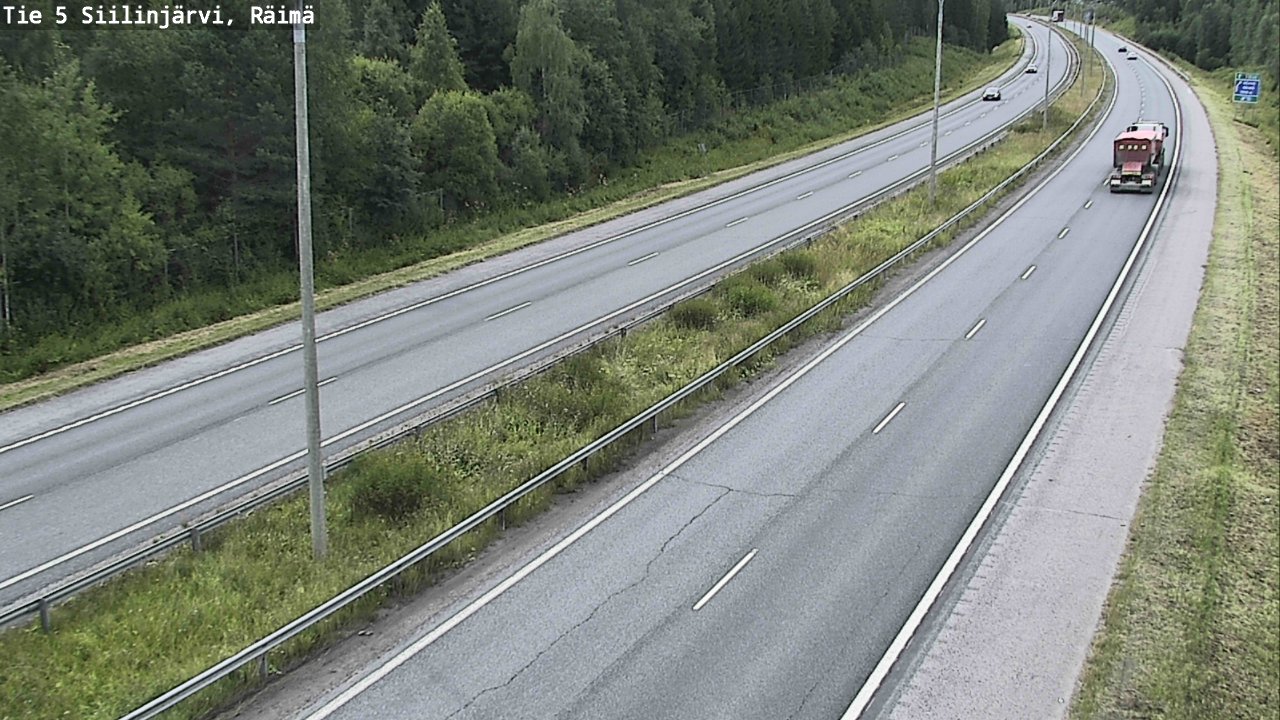 Weather Camera Image Väg 5 Siilinjärvi, Räimä, Siilinjärvi, Pohjois-Savo