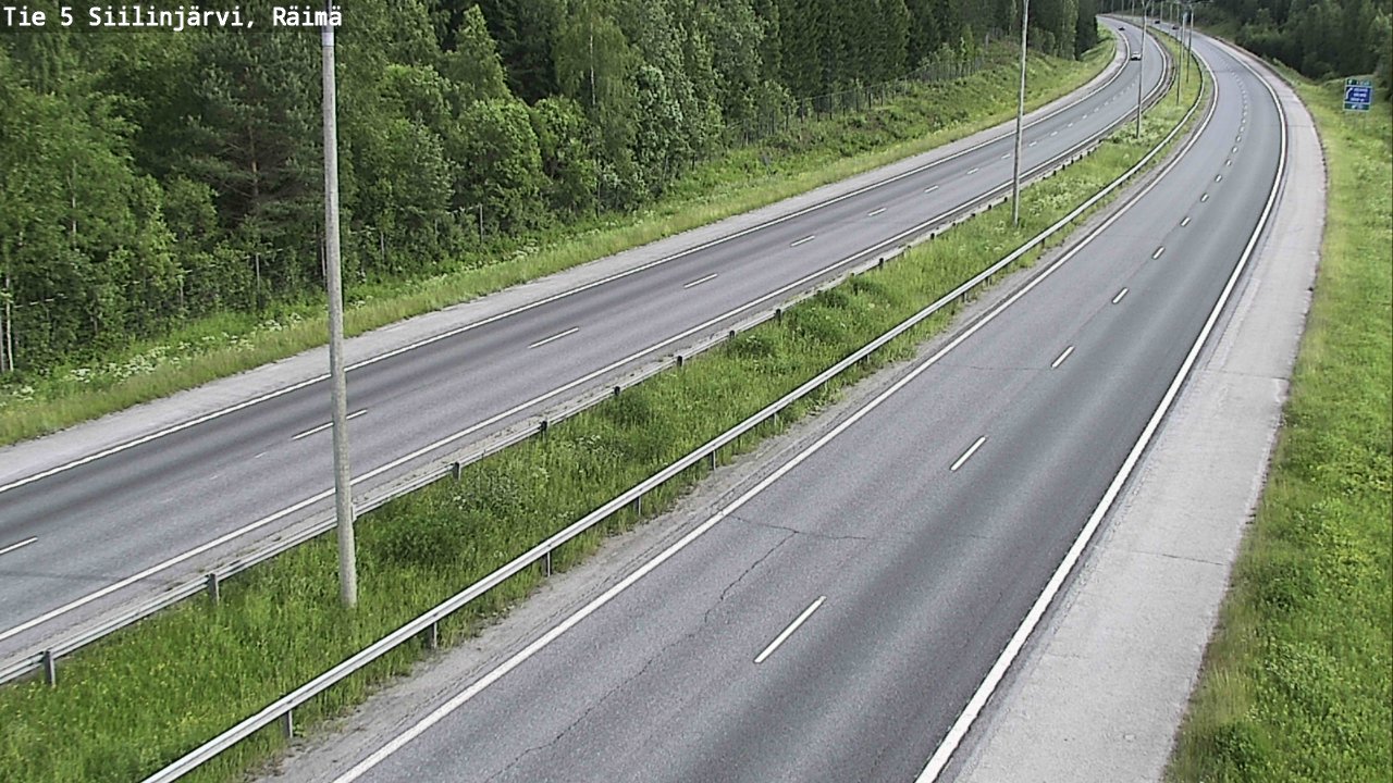 Weather Camera Image Road Siilinjärvi, Räimä, Siilinjärvi, Pohjois-Savo