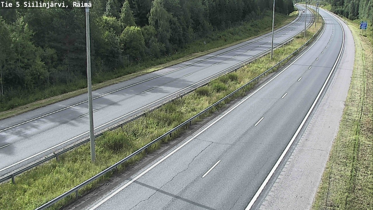 Weather Camera Image Väg 5 Siilinjärvi, Räimä, Siilinjärvi, Pohjois-Savo