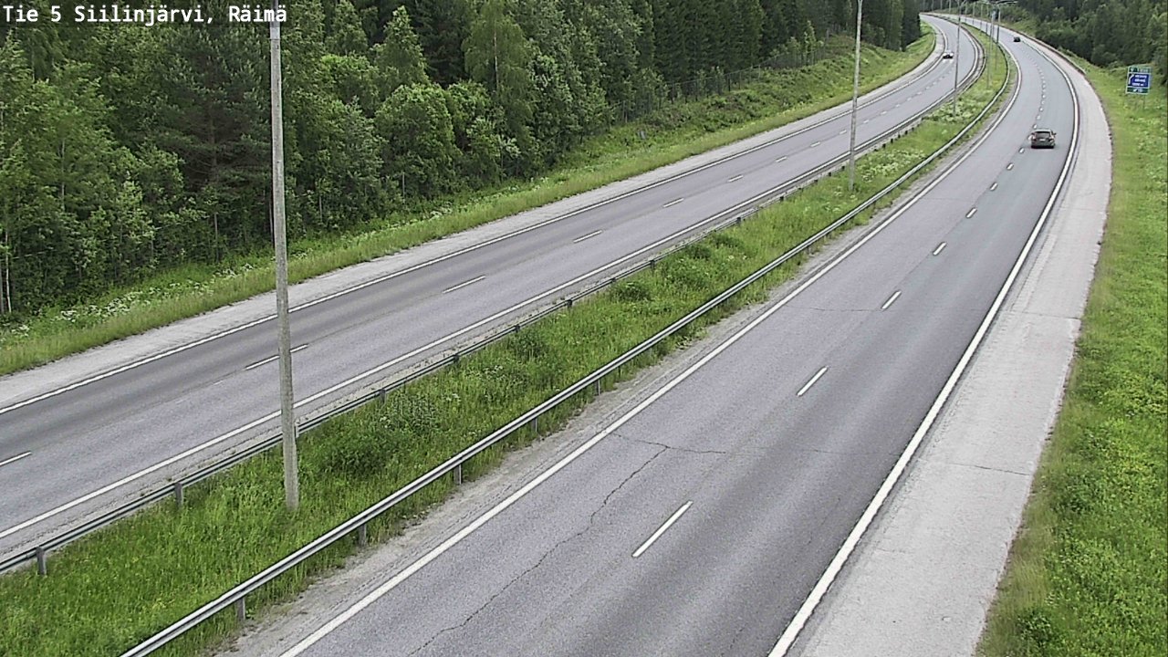 Weather Camera Image Road Siilinjärvi, Räimä, Siilinjärvi, Pohjois-Savo