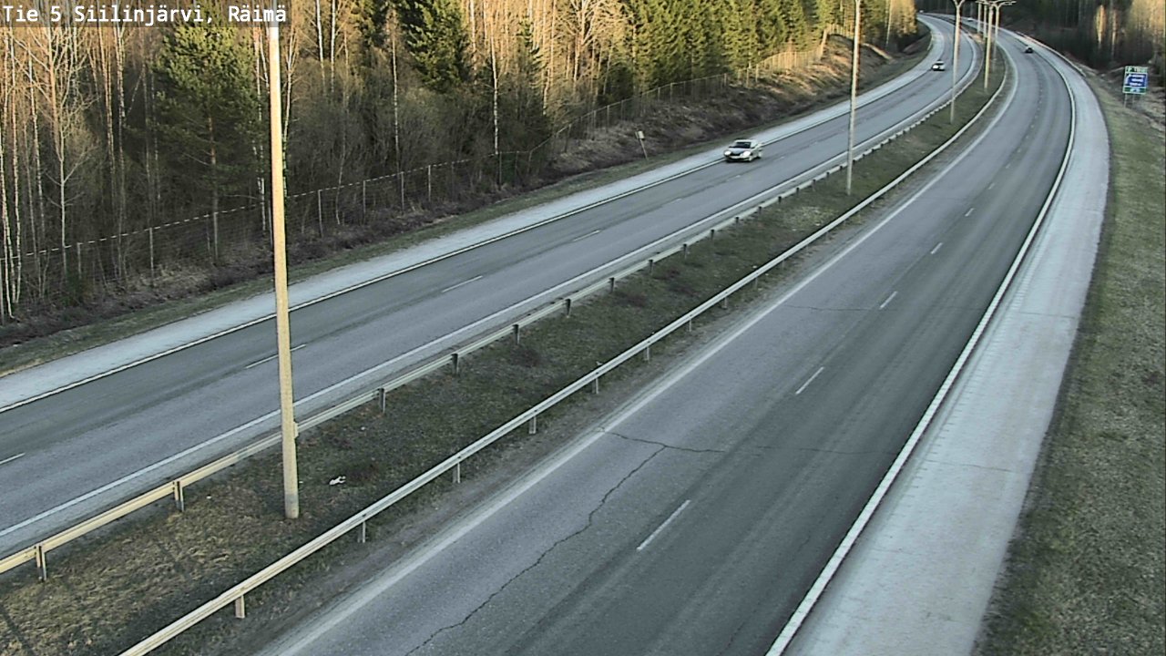 Weather Camera Image Road Siilinjärvi, Räimä, Siilinjärvi, Pohjois-Savo