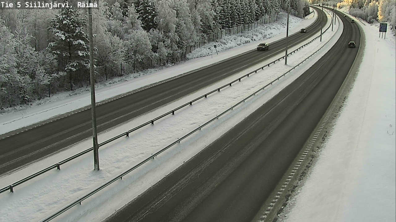 Weather Camera Image Road Siilinjärvi, Räimä, Siilinjärvi, Pohjois-Savo