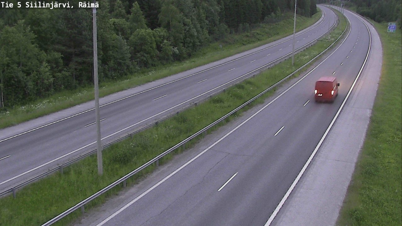 Weather Camera Image Road Siilinjärvi, Räimä, Siilinjärvi, Pohjois-Savo