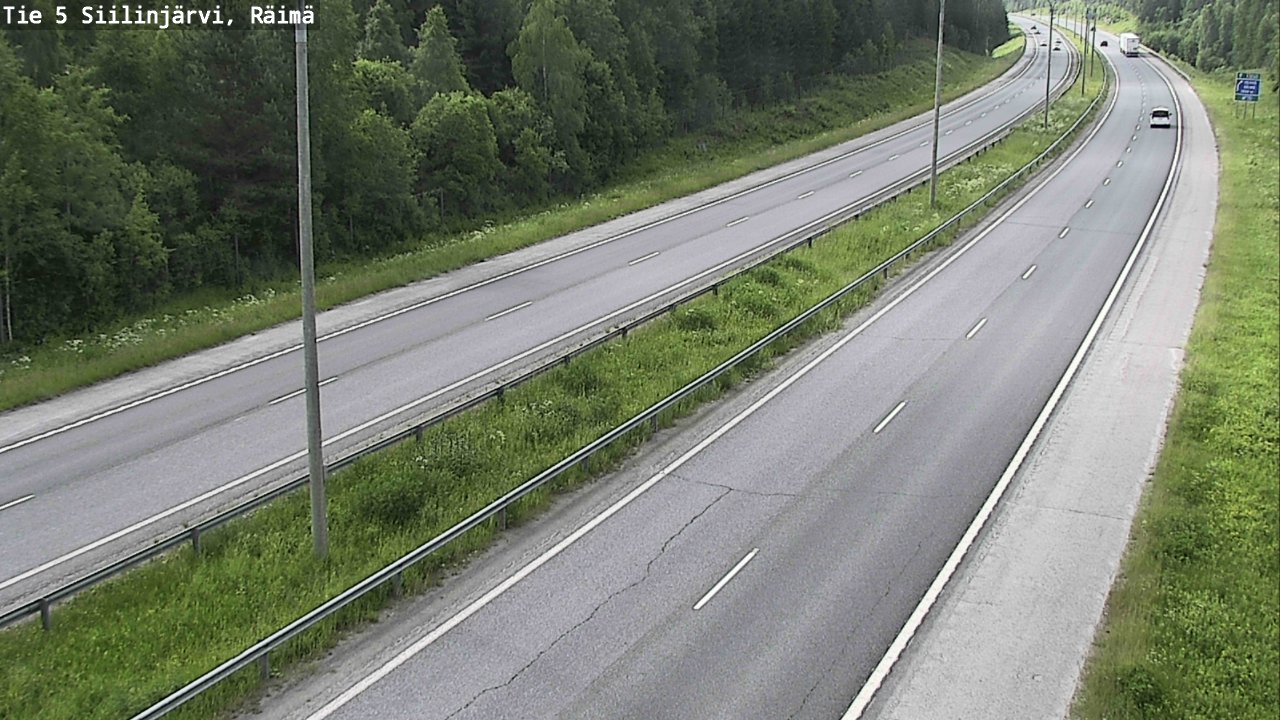 Weather Camera Image Road Siilinjärvi, Räimä, Siilinjärvi, Pohjois-Savo
