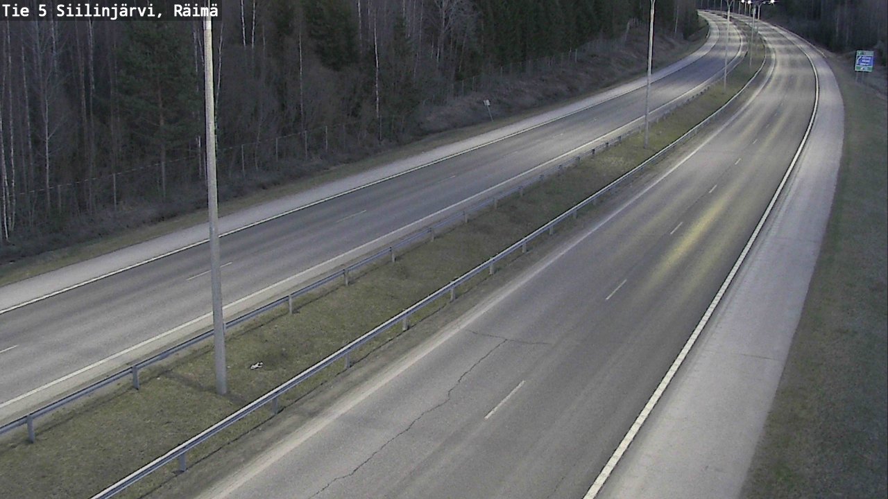 Weather Camera Image Road Siilinjärvi, Räimä, Siilinjärvi, Pohjois-Savo