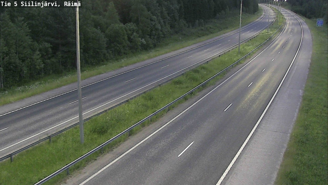 Weather Camera Image Road Siilinjärvi, Räimä, Siilinjärvi, Pohjois-Savo