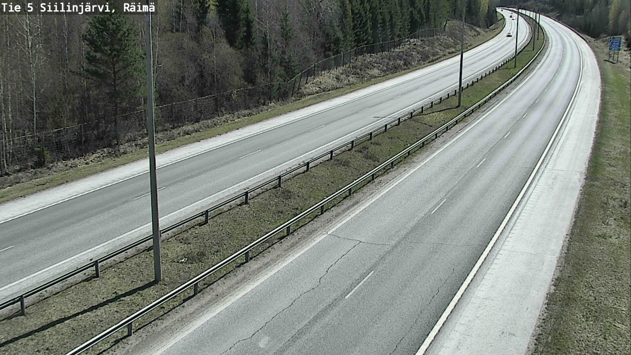 Weather Camera Image Väg 5 Siilinjärvi, Räimä, Siilinjärvi, Pohjois-Savo