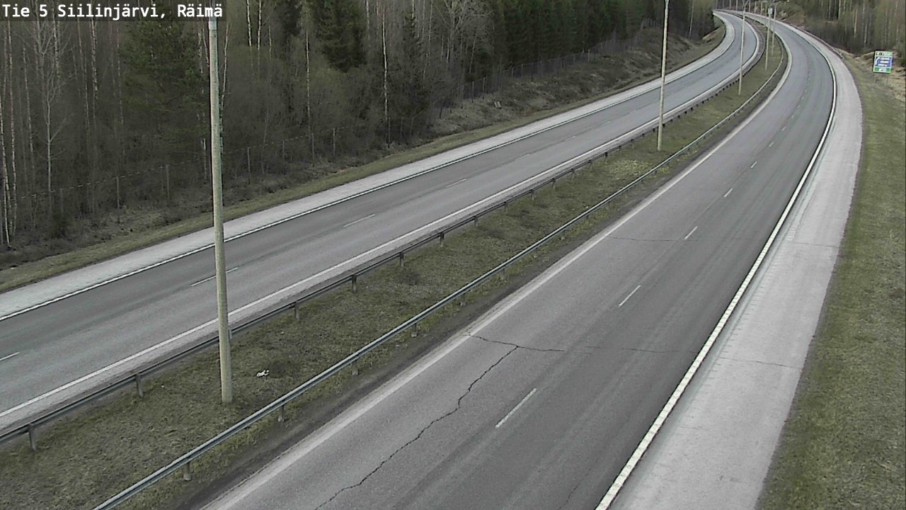 Weather Camera Image Road Siilinjärvi, Räimä, Siilinjärvi, Pohjois-Savo