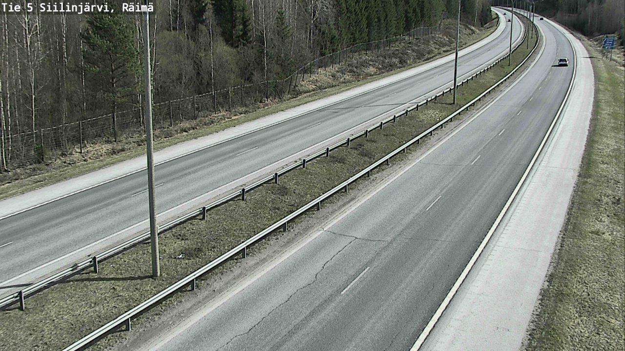 Weather Camera Image Road Siilinjärvi, Räimä, Siilinjärvi, Pohjois-Savo