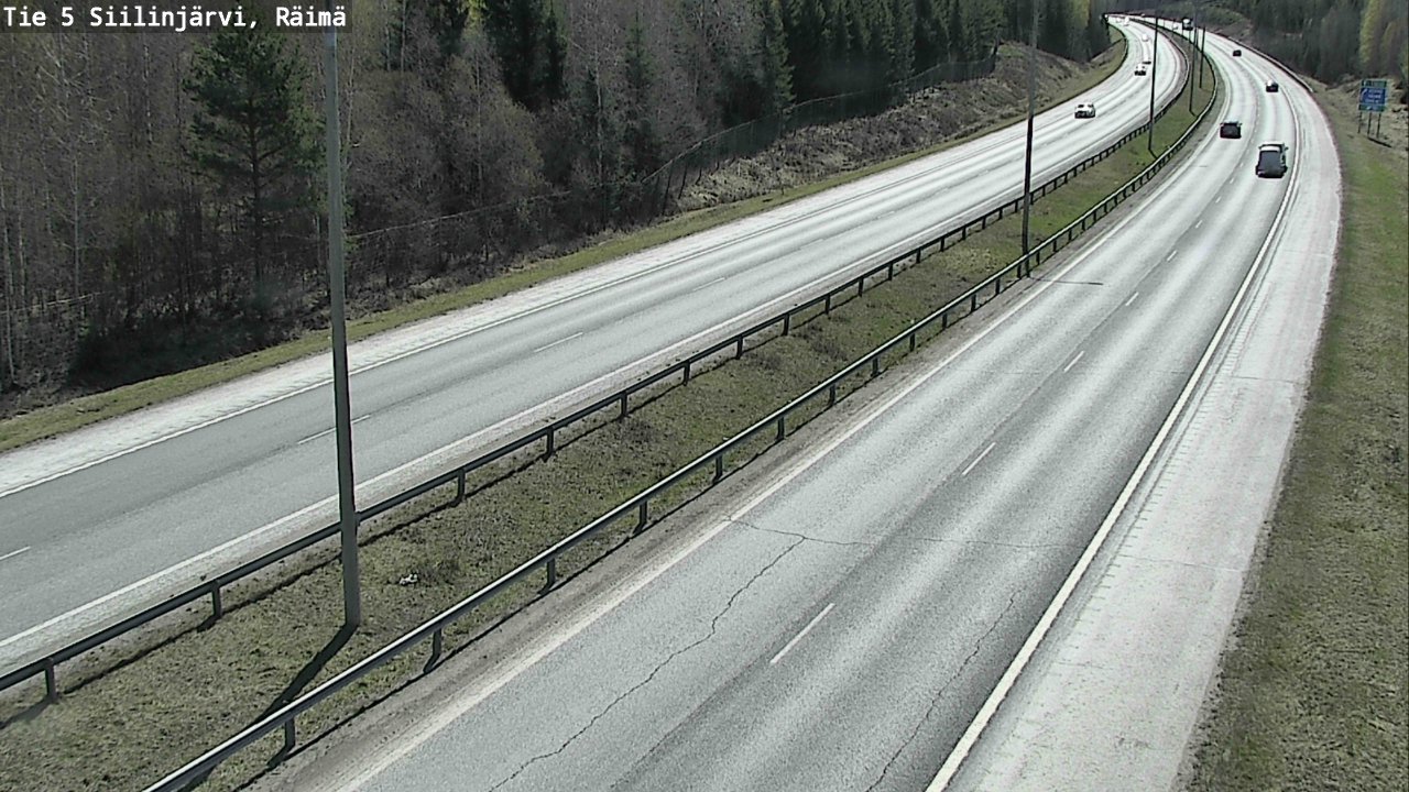 Weather Camera Image Väg 5 Siilinjärvi, Räimä, Siilinjärvi, Pohjois-Savo