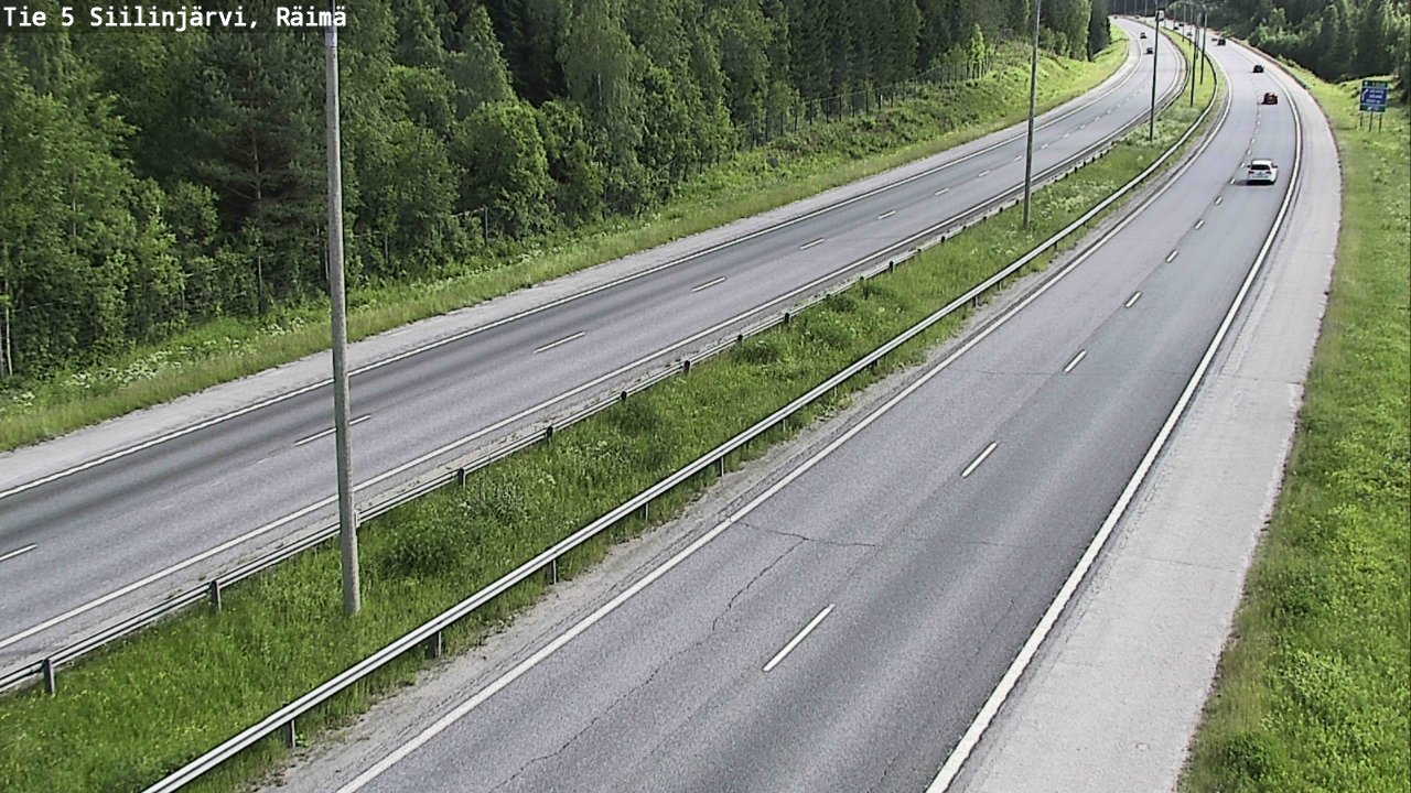 Weather Camera Image Road Siilinjärvi, Räimä, Siilinjärvi, Pohjois-Savo