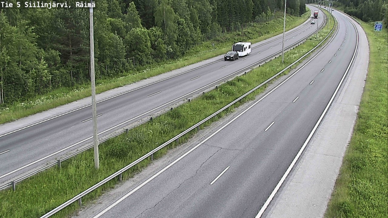 Weather Camera Image Road Siilinjärvi, Räimä, Siilinjärvi, Pohjois-Savo
