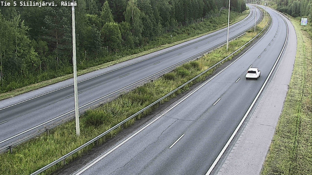 Weather Camera Image Road Siilinjärvi, Räimä, Siilinjärvi, Pohjois-Savo