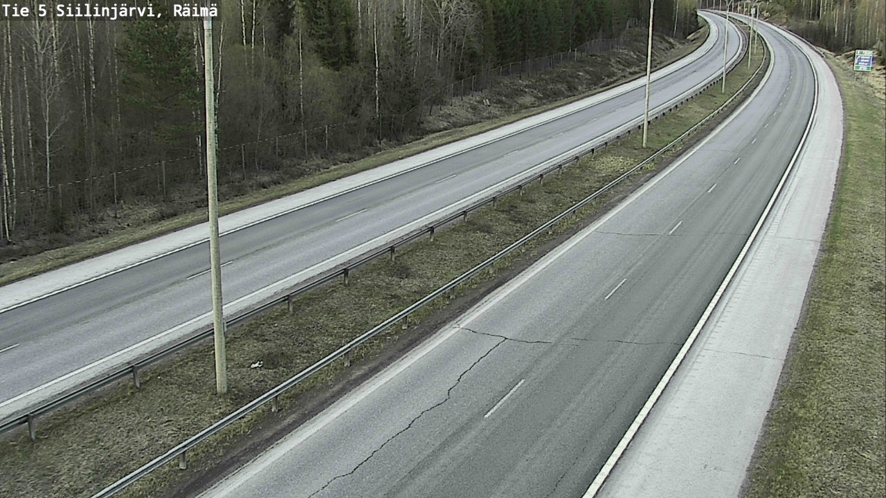 Weather Camera Image Road Siilinjärvi, Räimä, Siilinjärvi, Pohjois-Savo