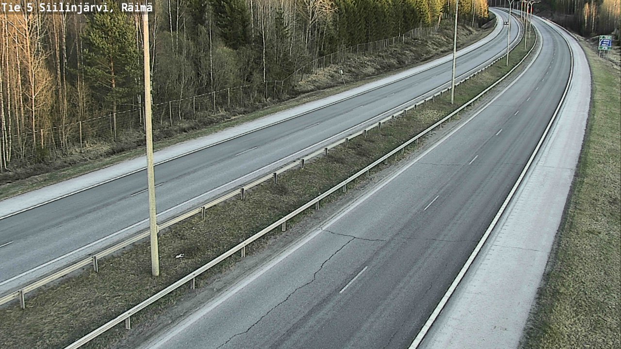 Weather Camera Image Road Siilinjärvi, Räimä, Siilinjärvi, Pohjois-Savo