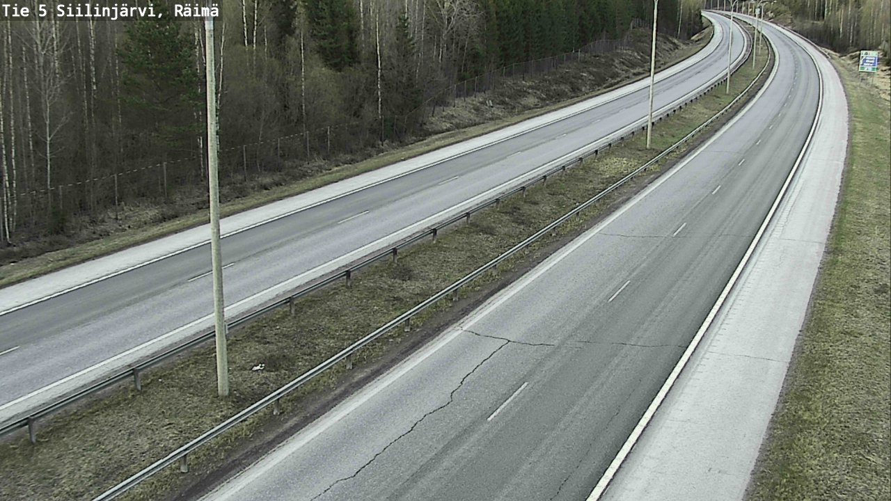 Weather Camera Image Road Siilinjärvi, Räimä, Siilinjärvi, Pohjois-Savo
