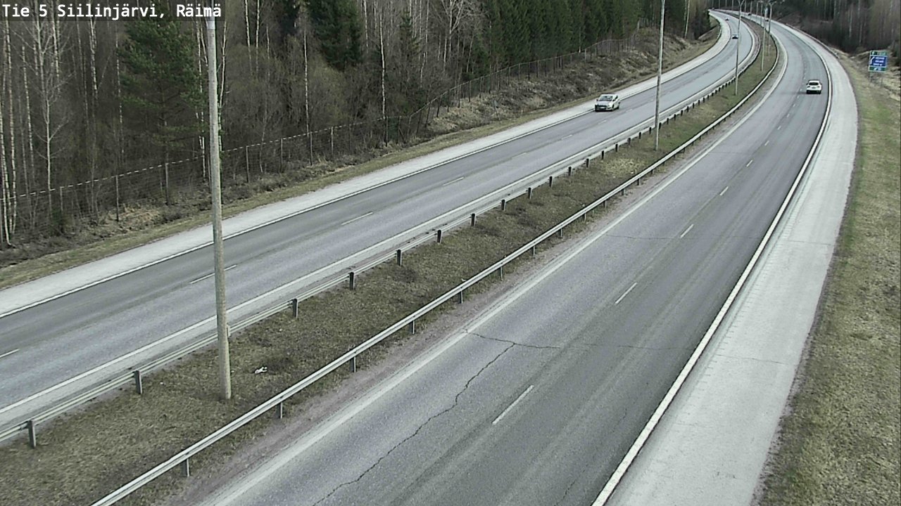 Weather Camera Image Road Siilinjärvi, Räimä, Siilinjärvi, Pohjois-Savo