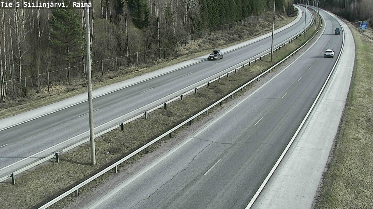 Weather Camera Image Road Siilinjärvi, Räimä, Siilinjärvi, Pohjois-Savo