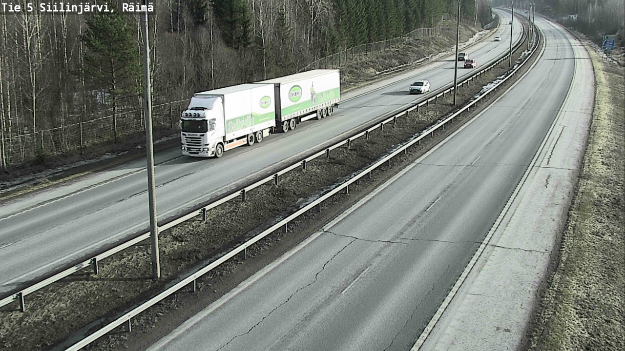 Weather Camera Image Road Siilinjärvi, Räimä, Siilinjärvi, Pohjois-Savo