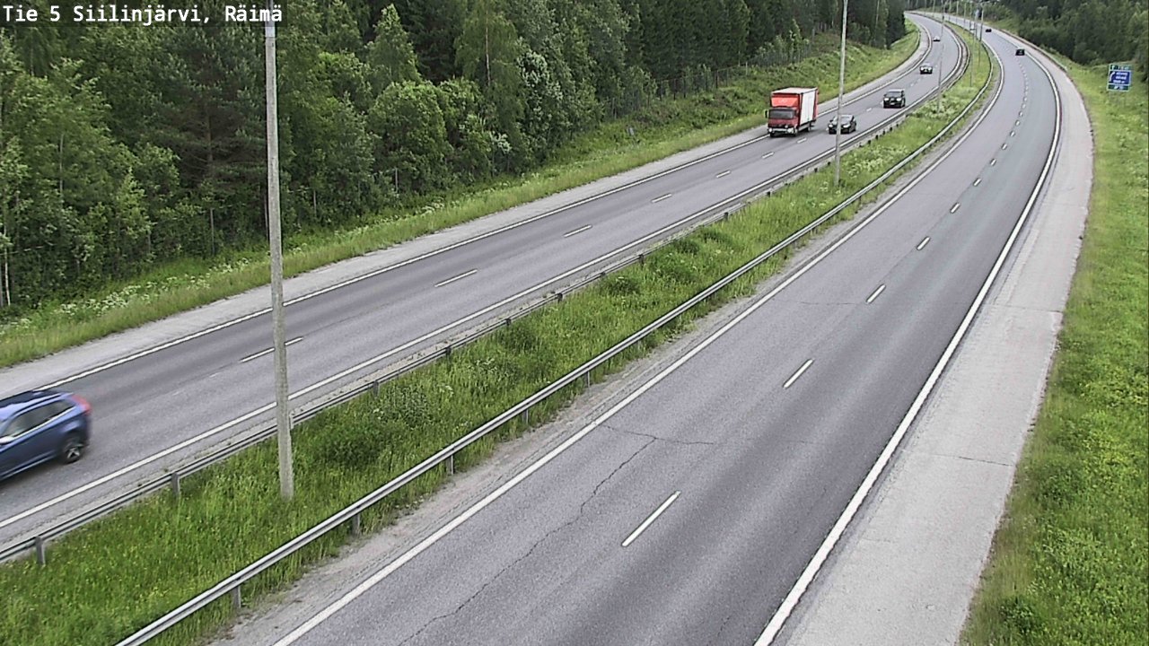 Weather Camera Image Road Siilinjärvi, Räimä, Siilinjärvi, Pohjois-Savo