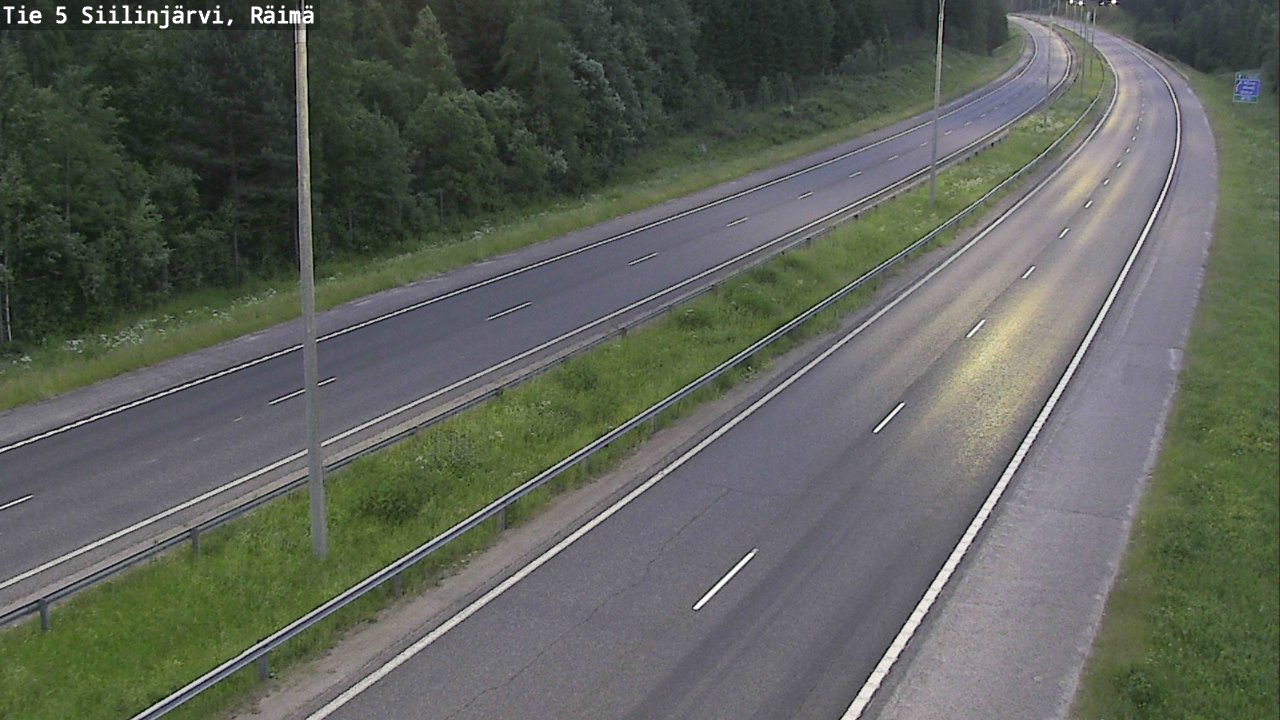 Weather Camera Image Road Siilinjärvi, Räimä, Siilinjärvi, Pohjois-Savo