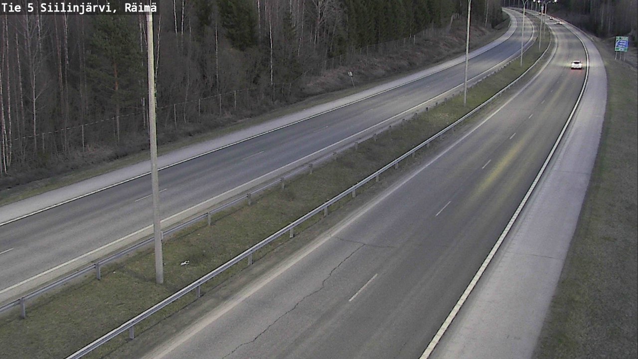 Weather Camera Image Road Siilinjärvi, Räimä, Siilinjärvi, Pohjois-Savo