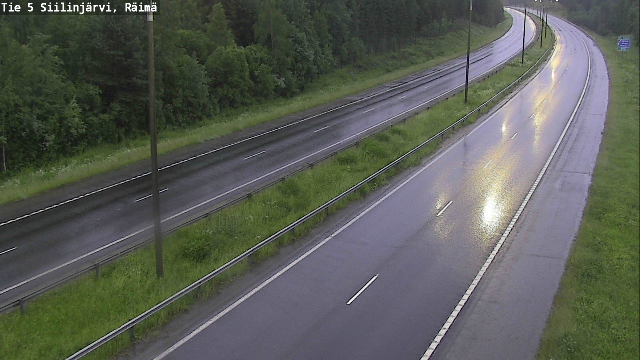 Weather Camera Image Road Siilinjärvi, Räimä, Siilinjärvi, Pohjois-Savo