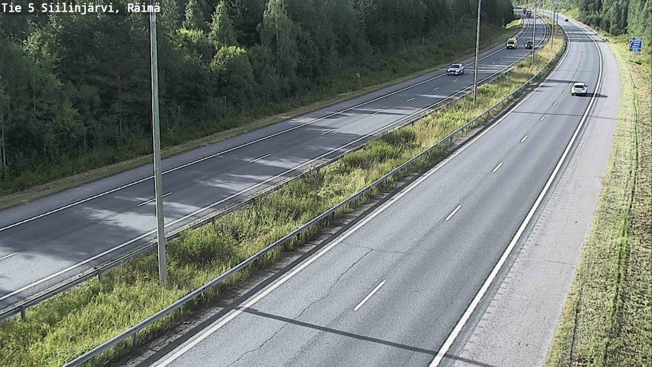 Weather Camera Image Väg 5 Siilinjärvi, Räimä, Siilinjärvi, Pohjois-Savo