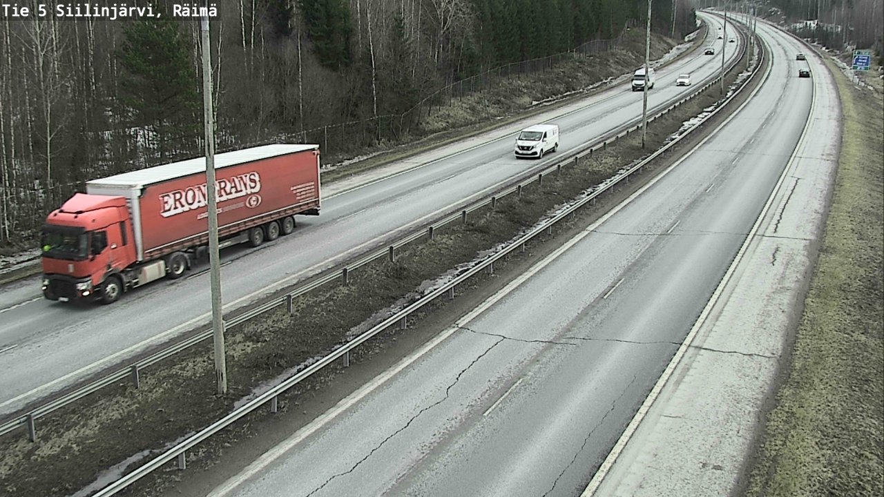 Weather Camera Image Road Siilinjärvi, Räimä, Siilinjärvi, Pohjois-Savo